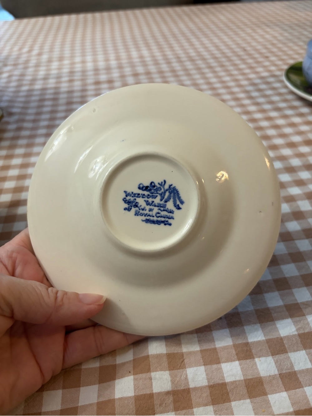 Blue Willow Porcelain Teacup & Saucer - Blue Pattern - Picture 10 of 10